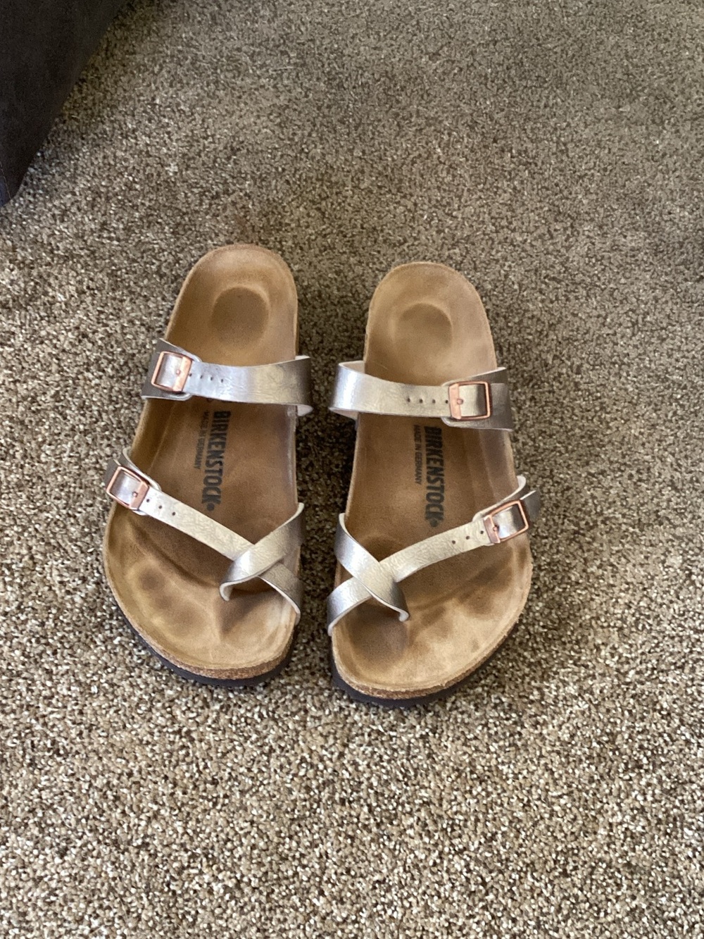 Birkenstock Metallic Gold Mayari Sandals